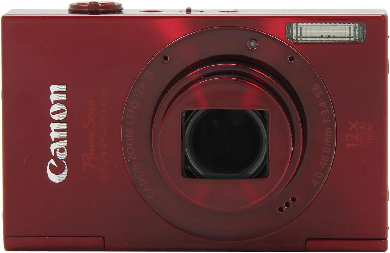 Alt view image 2 of 8 - Canon ELPH 520 HS Red 10.1 MP 12X Optical Zoom 28mm Wide Angle Digital Camera HDTV Output