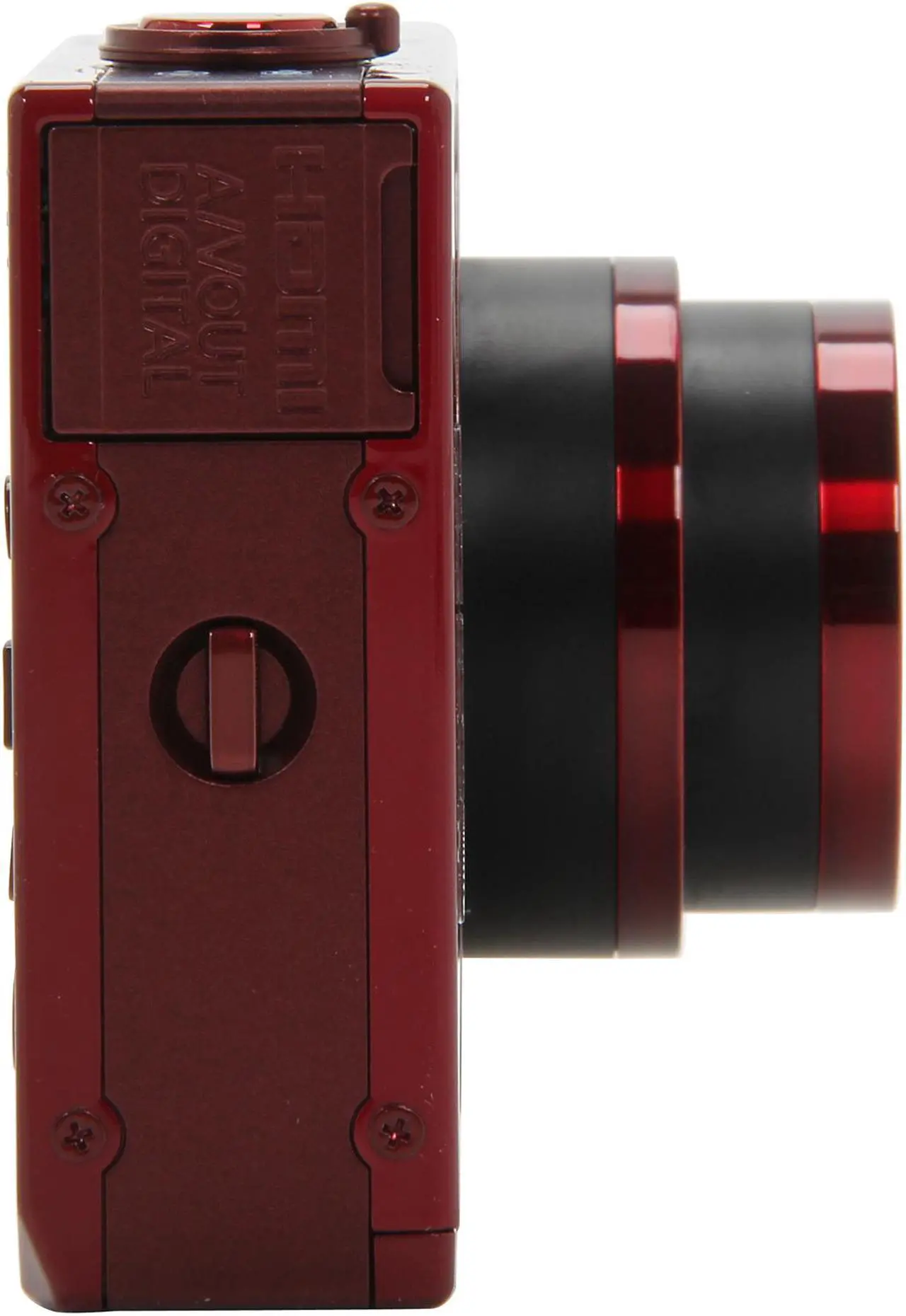 Alt view image 3 of 8 - Canon ELPH 520 HS Red 10.1 MP 12X Optical Zoom 28mm Wide Angle Digital Camera HDTV Output