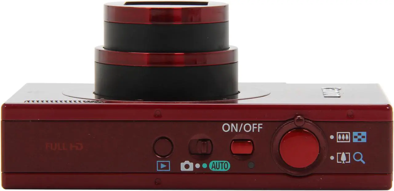 Alt view image 6 of 8 - Canon ELPH 520 HS Red 10.1 MP 12X Optical Zoom 28mm Wide Angle Digital Camera HDTV Output