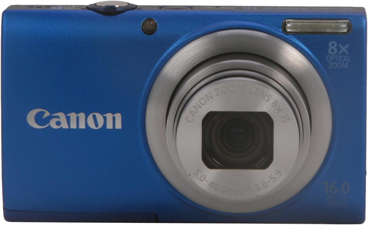Alt view image 2 of 8 - Canon PowerShot A4000 IS Blue 16.0 MP 8X Optical Zoom 28mm Wide Angle Digital Camera
