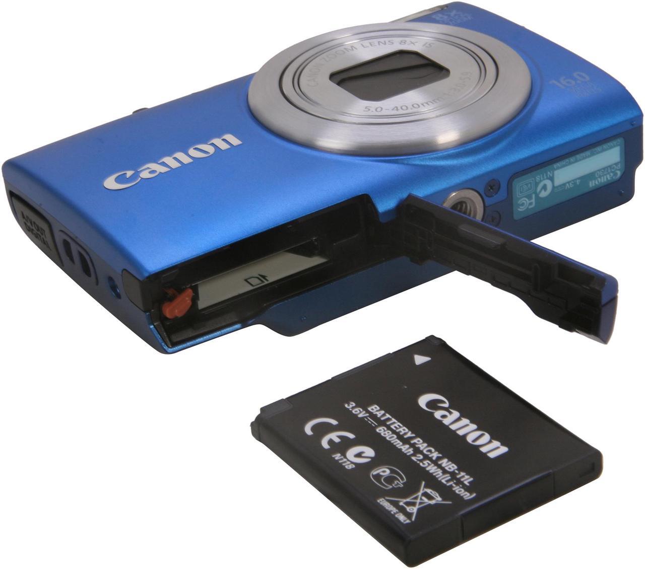 Alt view image 7 of 8 - Canon PowerShot A4000 IS Blue 16.0 MP 8X Optical Zoom 28mm Wide Angle Digital Camera
