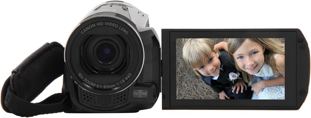 Alt view image 2 of 8 - Canon VIXIA HF M50 (6094B001) Black 1/3" CMOS 3.0" 230K Touch LCD 10X Optical Zoom Full HD Flash Memory Camcorder
