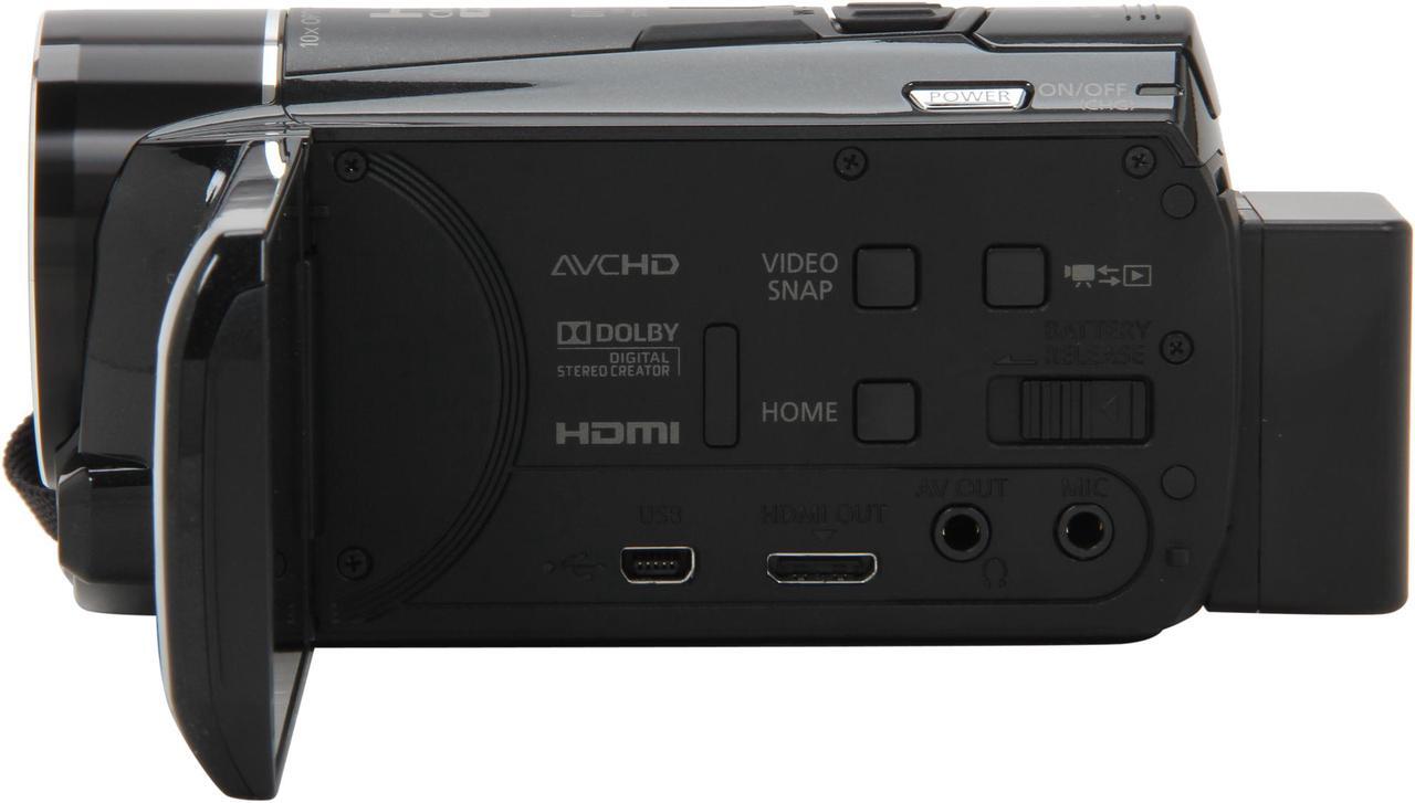 Alt view image 3 of 8 - Canon VIXIA HF M50 (6094B001) Black 1/3" CMOS 3.0" 230K Touch LCD 10X Optical Zoom Full HD Flash Memory Camcorder