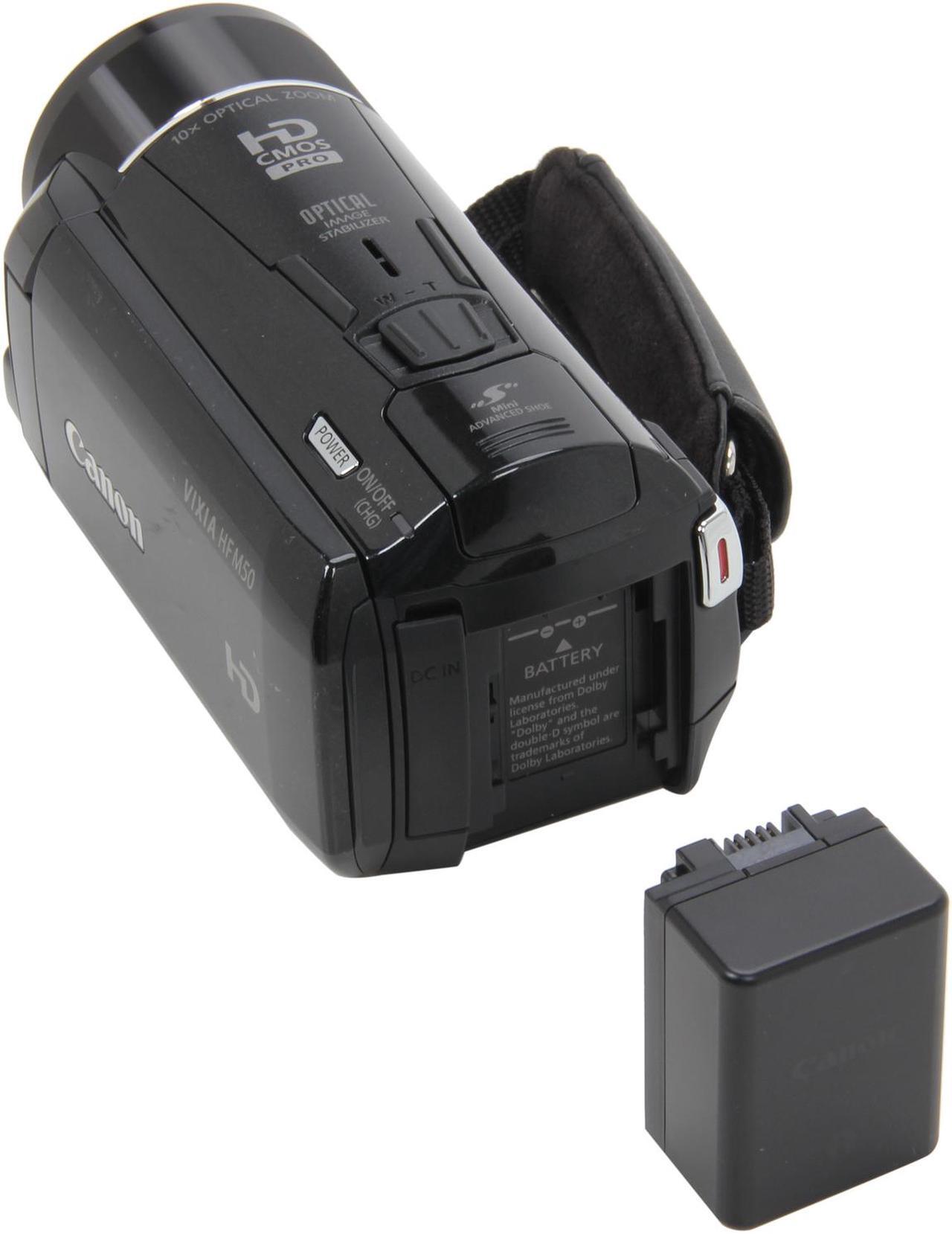 Alt view image 7 of 8 - Canon VIXIA HF M50 (6094B001) Black 1/3" CMOS 3.0" 230K Touch LCD 10X Optical Zoom Full HD Flash Memory Camcorder