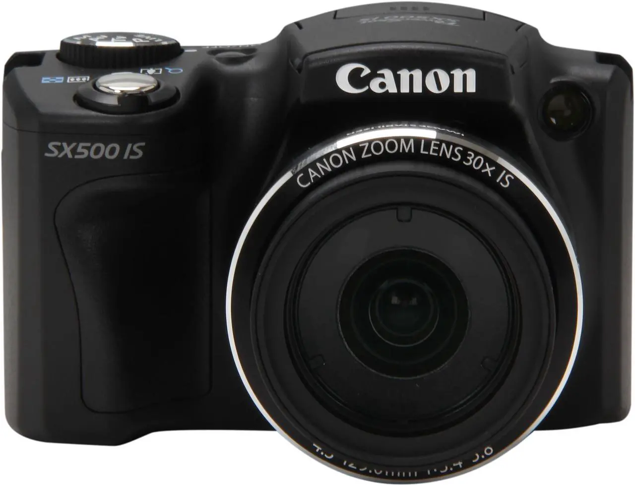 Alt view image 2 of 9 - Canon PowerShot SX500 IS Black Approx. 16.0 MP 30X Optical Zoom 24mm Wide Angle Digital Camera HDTV Output