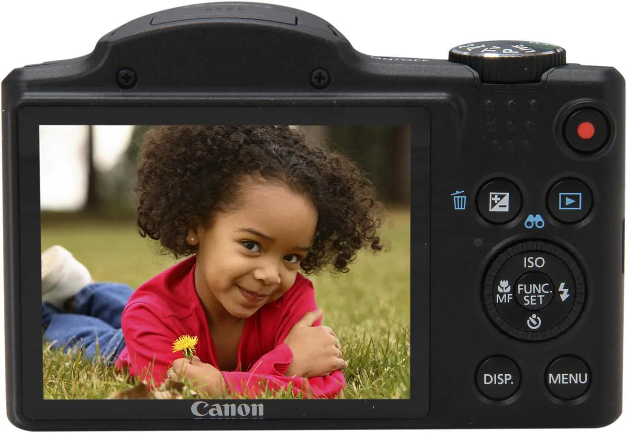Alt view image 4 of 9 - Canon PowerShot SX500 IS Black Approx. 16.0 MP 30X Optical Zoom 24mm Wide Angle Digital Camera HDTV Output