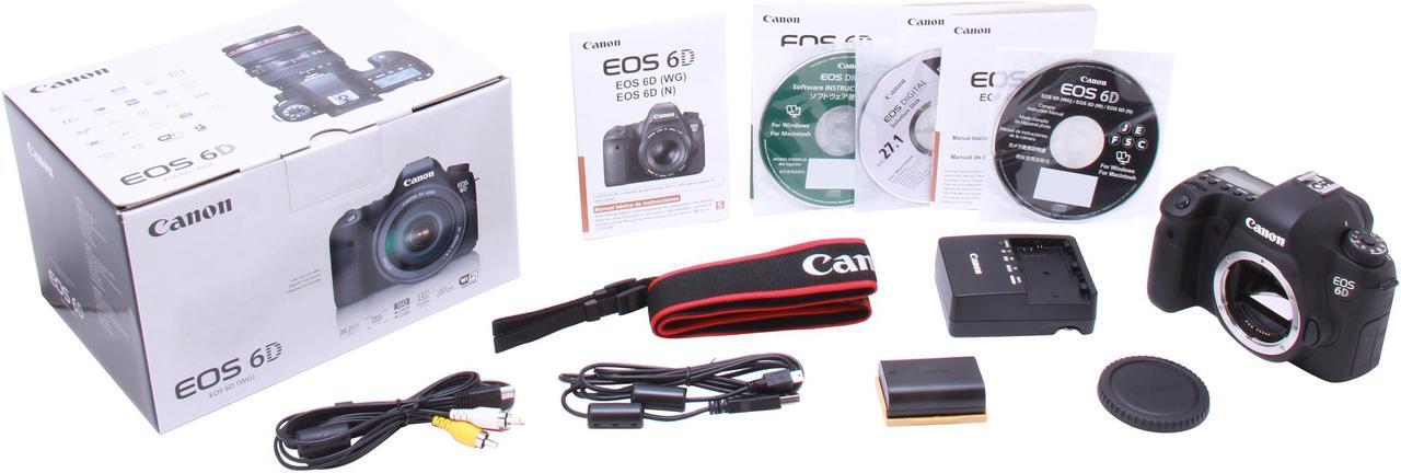 Alt view image 9 of 9 - Canon EOS 6D (8035B002) Digital SLR Cameras Black Approx. 20.2 MP Digital SLR Camera - Body Only