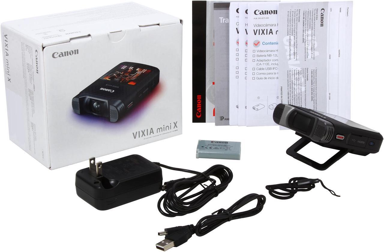 Alt view image 11 of 10 - Canon VIXIA mini X 9114B002 Black 1/2.3" CMOS 2.7" 230K Touch LCD Full HD HDD/Flash Memory Camcorder