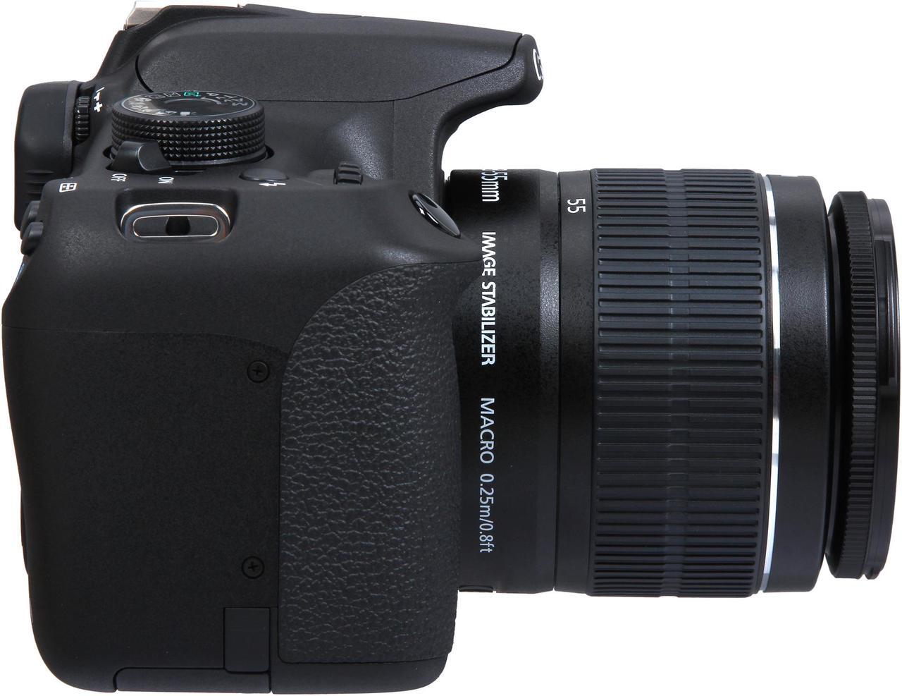 Alt view image 4 of 9 - Canon Rebel T5 9126B003 Black 18.0MP Digital SLR Camera w/ EF-S 18-55mm IS II Lens