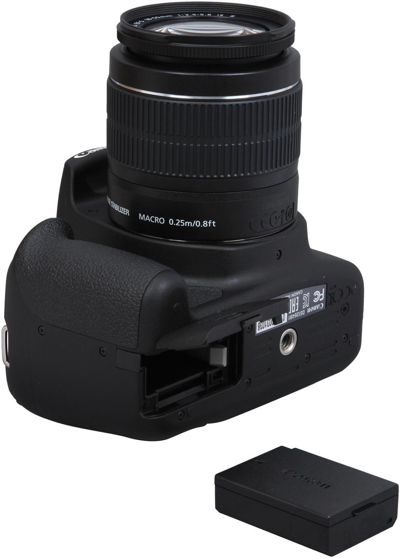 Alt view image 9 of 9 - Canon Rebel T5 9126B003 Black 18.0MP Digital SLR Camera w/ EF-S 18-55mm IS II Lens