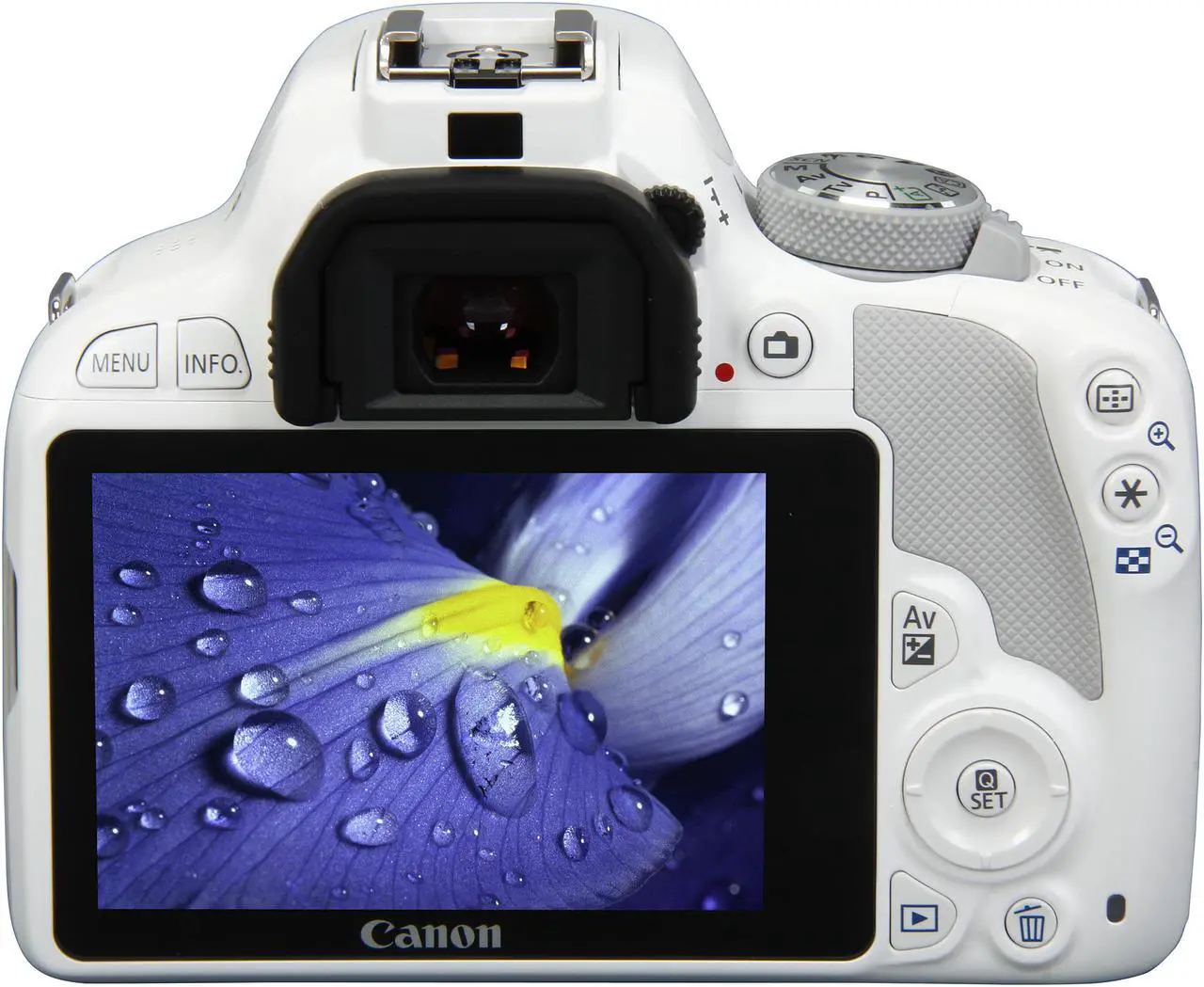 Alt view image 4 of 9 - Canon EOS Rebel SL1 9123B002 White 18.0 MP Digital SLR Camera with EF-S 18-55mm f/3.5-5.6 IS STM Lens
