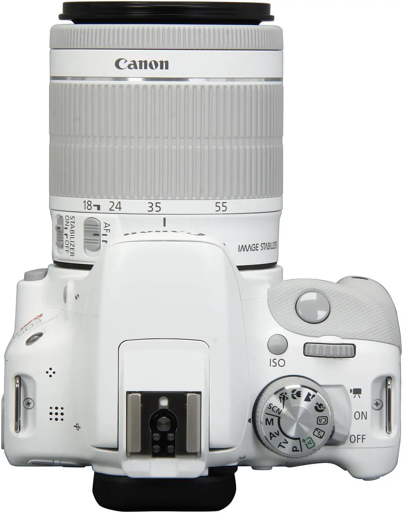 Alt view image 6 of 9 - Canon EOS Rebel SL1 9123B002 White 18.0 MP Digital SLR Camera with EF-S 18-55mm f/3.5-5.6 IS STM Lens