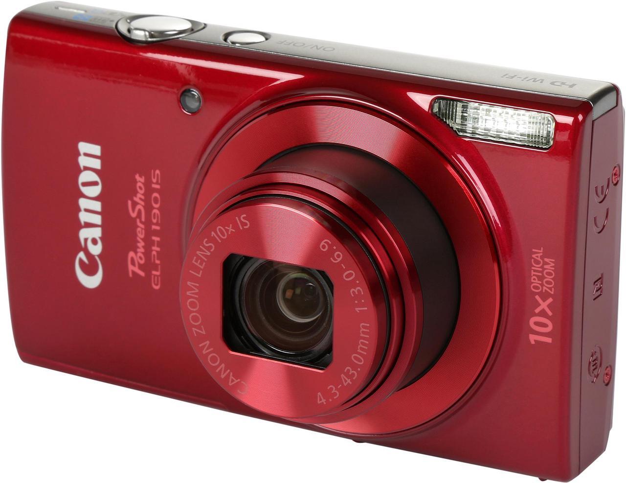 Main image of Canon PowerShot ELPH 190 IS Digital Camera - Red