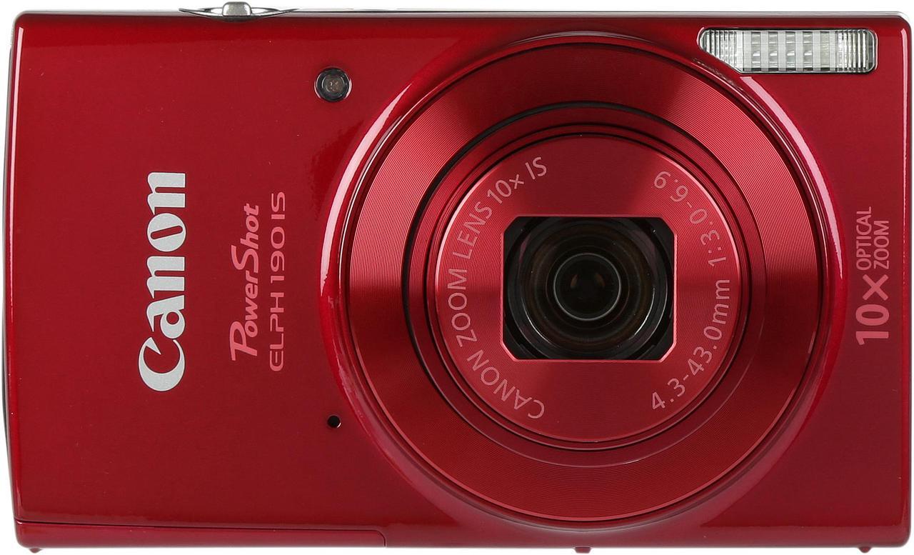 Alt view image 3 of 8 - Canon PowerShot ELPH 190 IS Digital Camera - Red