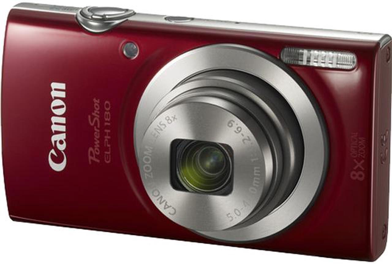 Canon PowerShot ELPH 180 Digital Camera - Red