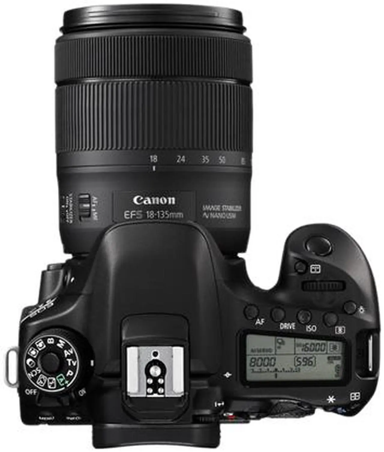 Alt view image 6 of 6 - Canon EOS 80D 1263C006 Black Digital SLR Camera with 18-135mm IS USM Lens KIT
