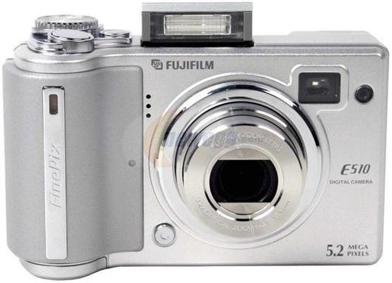 Main image of FUJIFILM FinePix E510 Silver 5.2MP 3.2X Optical Zoom 28mm Wide Angle Digital Camera
