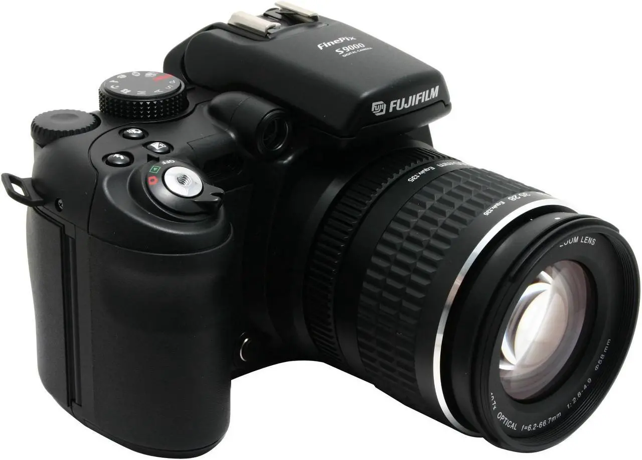 Main image of FUJIFILM FinePix S9000 Black 9.0 MP 10.7X Optical Zoom 28mm Wide Angle Digital Camera
