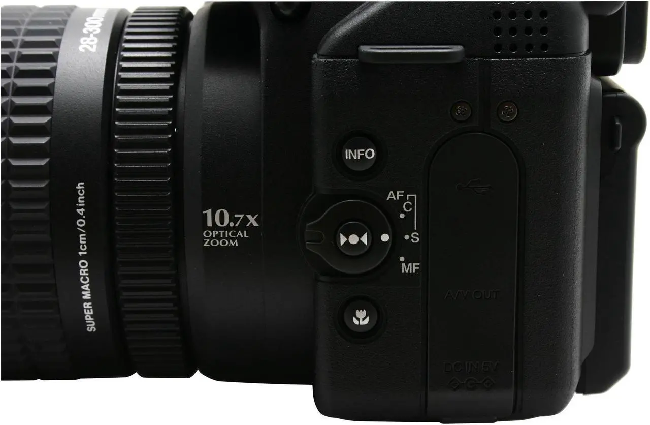 Alt view image 8 of 13 - FUJIFILM FinePix S9000 Black 9.0 MP 10.7X Optical Zoom 28mm Wide Angle Digital Camera