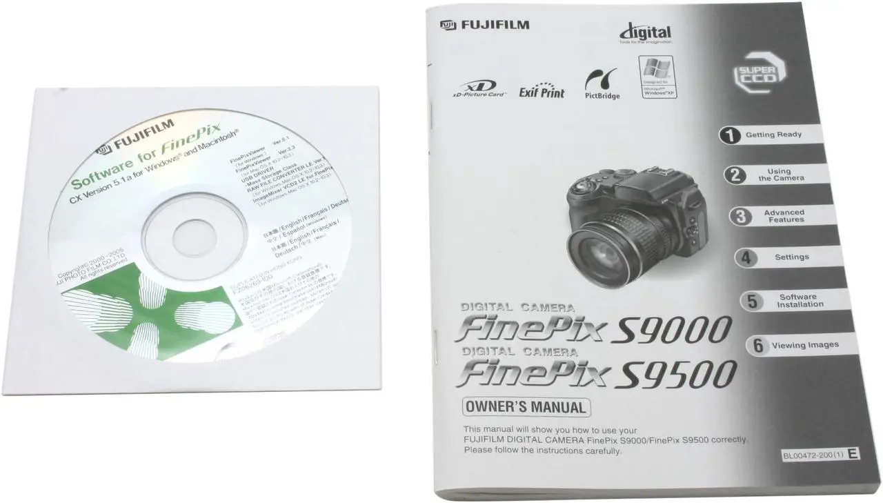 Alt view image 12 of 13 - FUJIFILM FinePix S9000 Black 9.0 MP 10.7X Optical Zoom 28mm Wide Angle Digital Camera