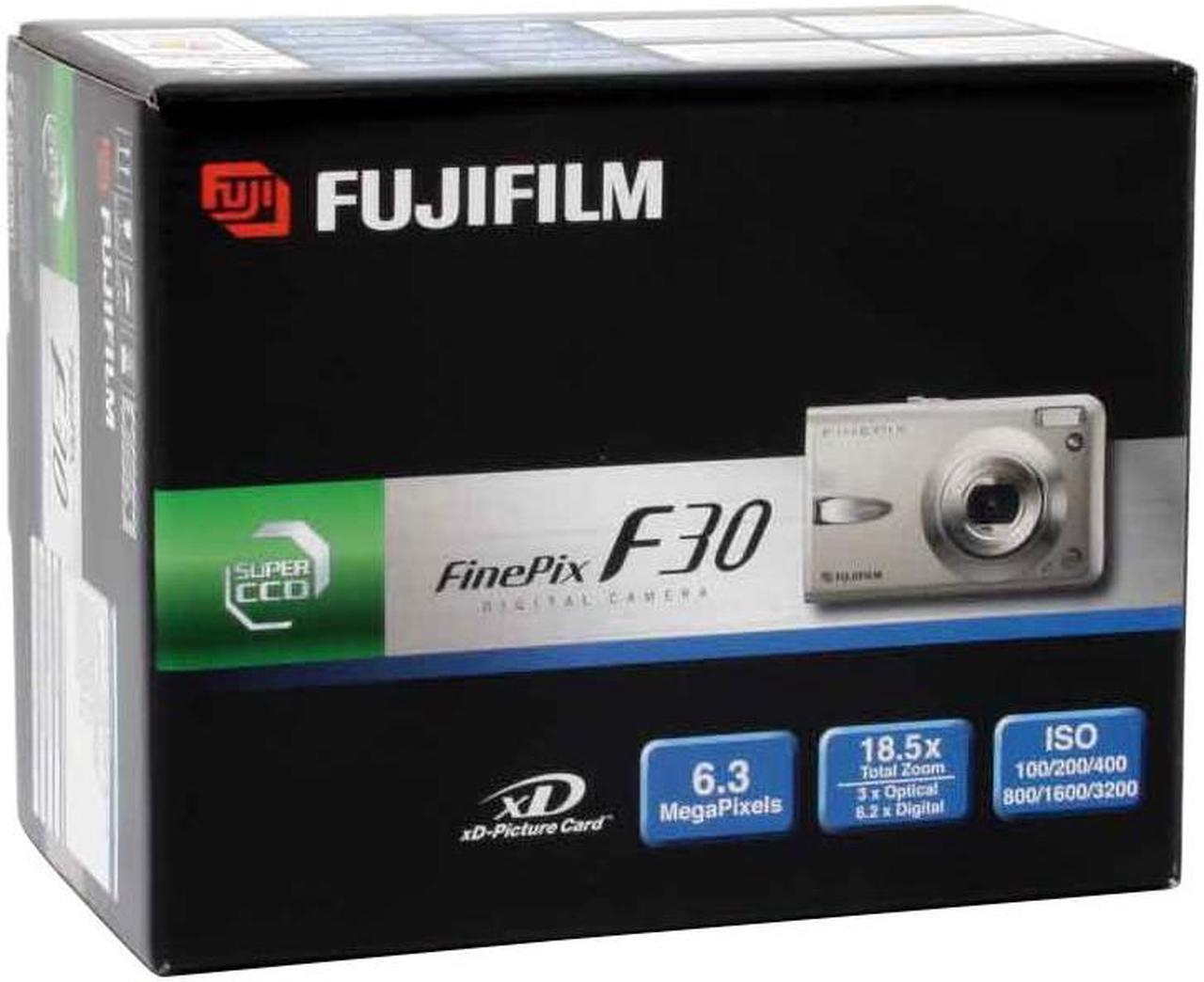 Alt view image 11 of 11 - FUJIFILM FinePix F30 Silver 6.3MP 3X Optical Zoom Digital Camera