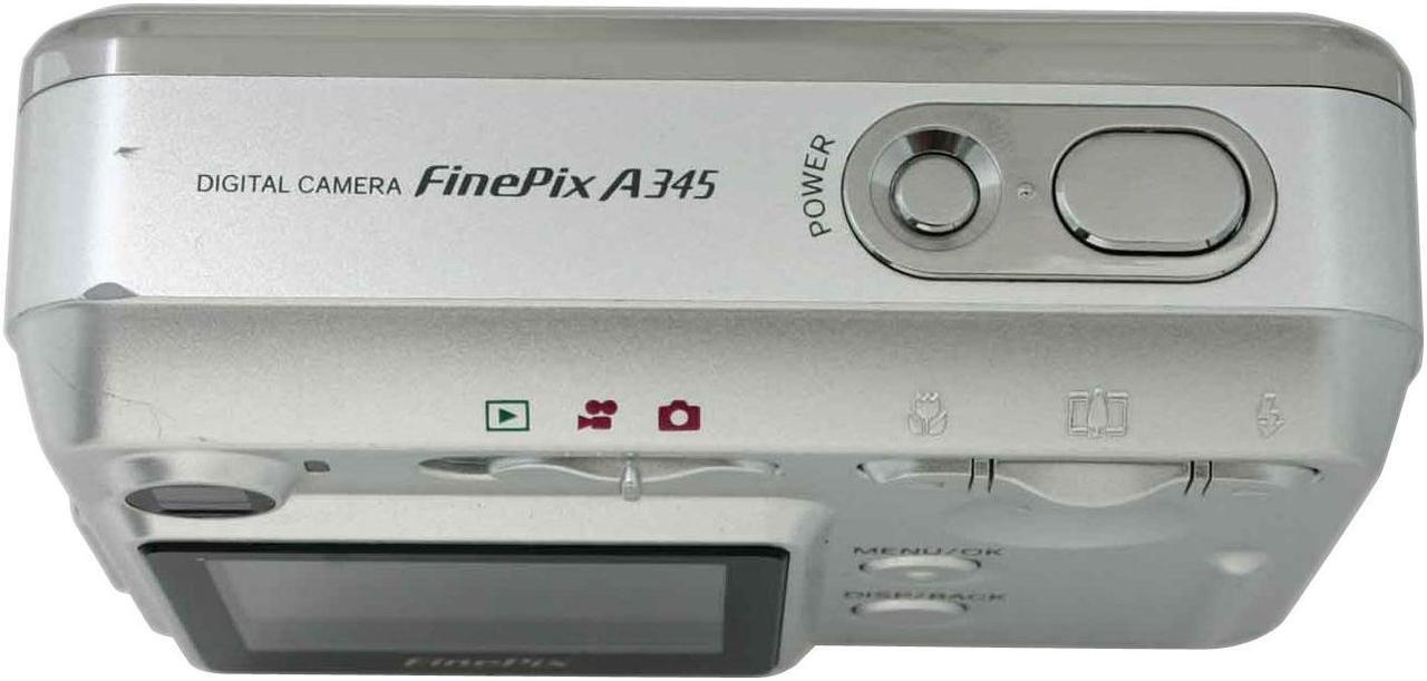 Alt view image 5 of 8 - FUJIFILM FinePix A345 Silver 4.1 MP 3X Optical Zoom Digital Camera