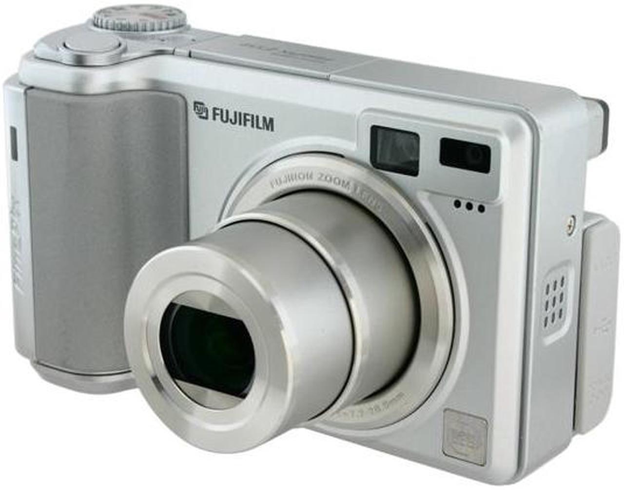 Alt view image 2 of 9 - FUJIFILM FinePix E550 Silver 6.3 MP 4X Optical Zoom Digital Camera