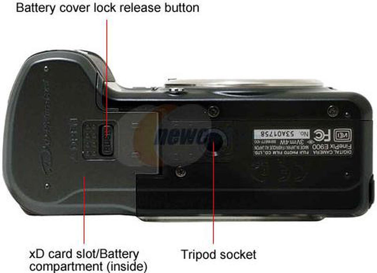 Alt view image 8 of 11 - FUJIFILM FinePix E900 Black 9.0 MP 4X Optical Zoom Digital Camera