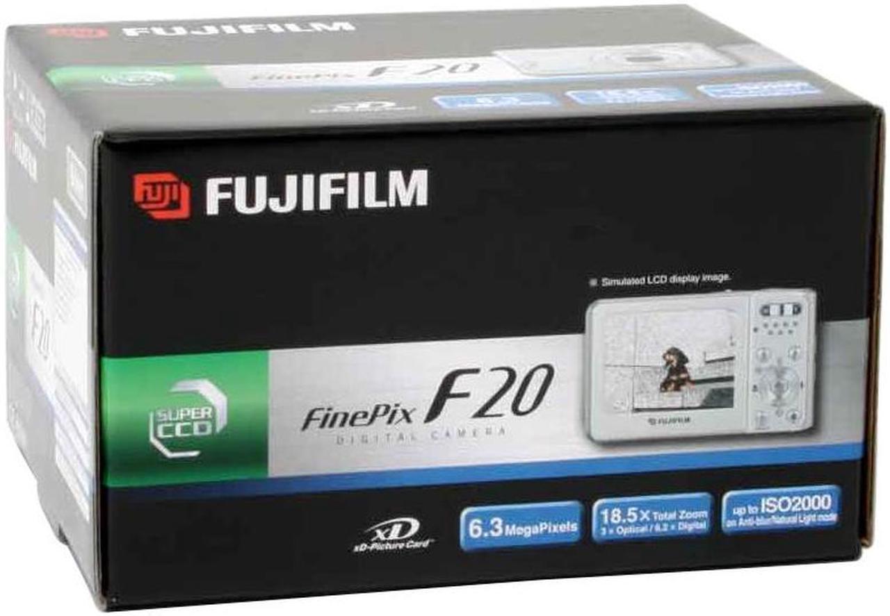 Alt view image 12 of 12 - FUJIFILM FinePix F20 Silver 6.3 MP 3X Optical Zoom Digital Camera