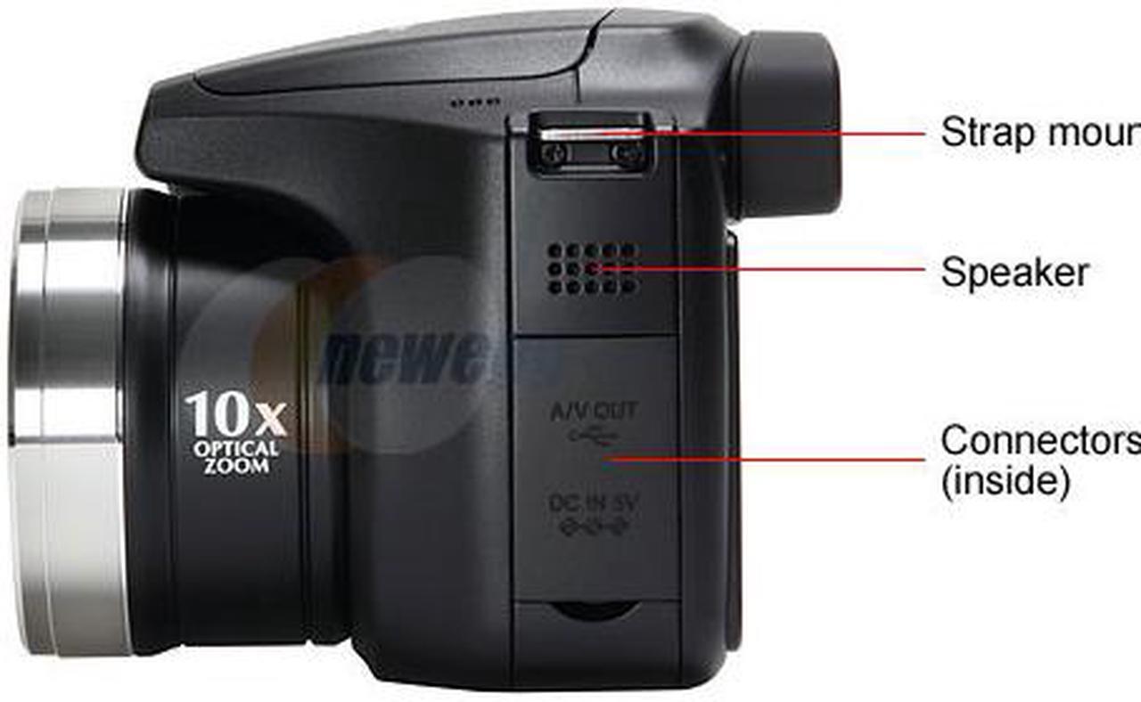 Alt view image 3 of 13 - FUJIFILM S700 Black 7.1 MP 10X Optical Zoom Digital Camera