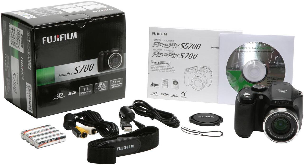 Alt view image 13 of 13 - FUJIFILM S700 Black 7.1 MP 10X Optical Zoom Digital Camera