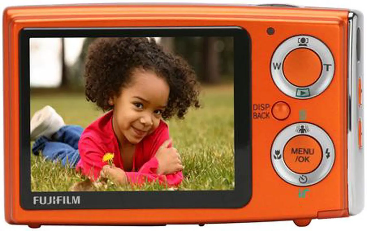 Alt view image 4 of 12 - FUJIFILM FinePix Z10fd Orange 7.24 MP 3X Optical Zoom Digital Camera