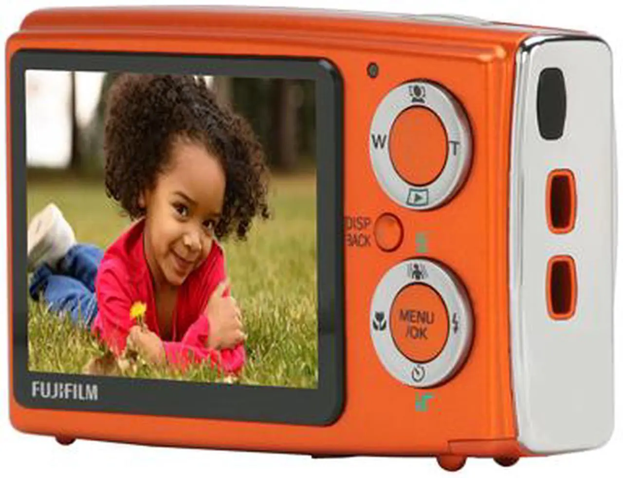 Alt view image 5 of 12 - FUJIFILM FinePix Z10fd Orange 7.24 MP 3X Optical Zoom Digital Camera