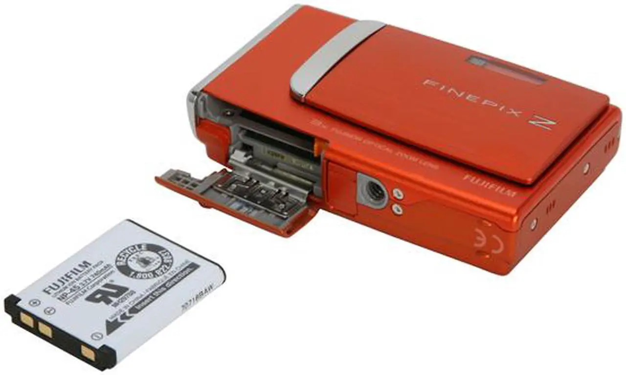 Alt view image 11 of 12 - FUJIFILM FinePix Z10fd Orange 7.24 MP 3X Optical Zoom Digital Camera