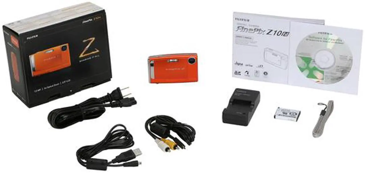 Alt view image 12 of 12 - FUJIFILM FinePix Z10fd Orange 7.24 MP 3X Optical Zoom Digital Camera