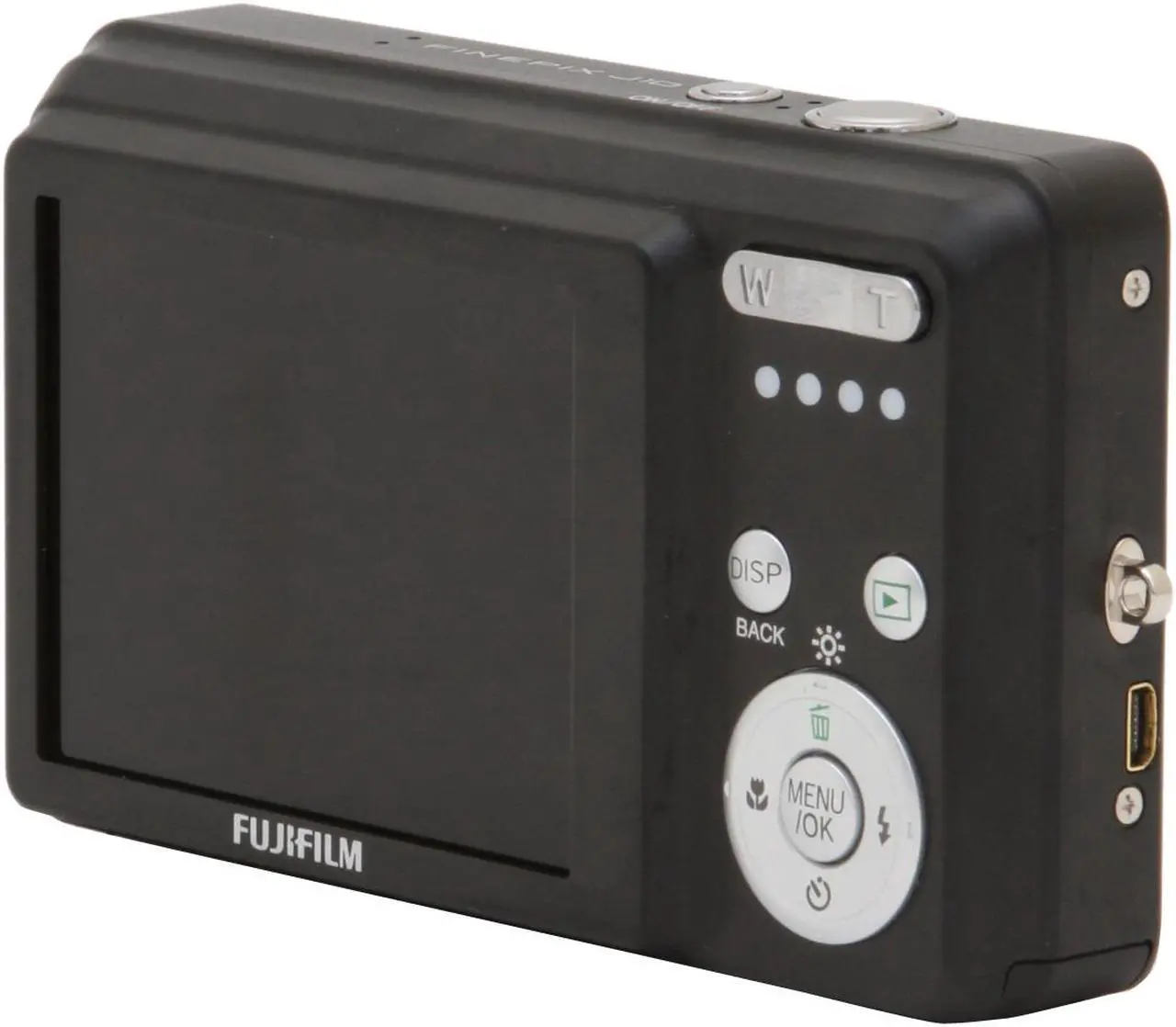 Alt view image 5 of 11 - FUJIFILM FinePix J10 Black 8.0 MP 3X Optical Zoom Digital Camera
