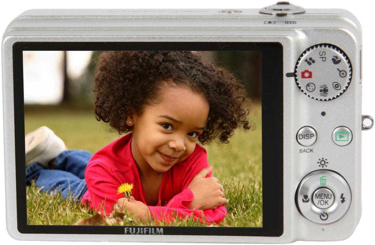 Alt view image 4 of 14 - FUJIFILM FinePix J150W Silver 10 MP 5X Optical Zoom 28mm Wide Angle Digital Camera