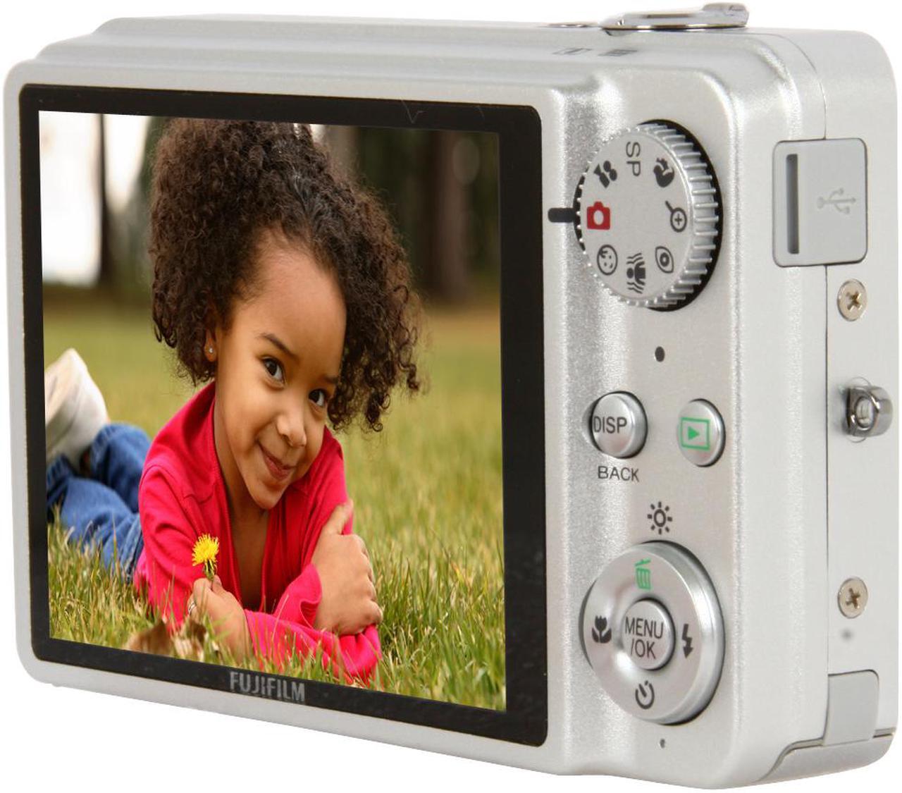 Alt view image 5 of 14 - FUJIFILM FinePix J150W Silver 10 MP 5X Optical Zoom 28mm Wide Angle Digital Camera