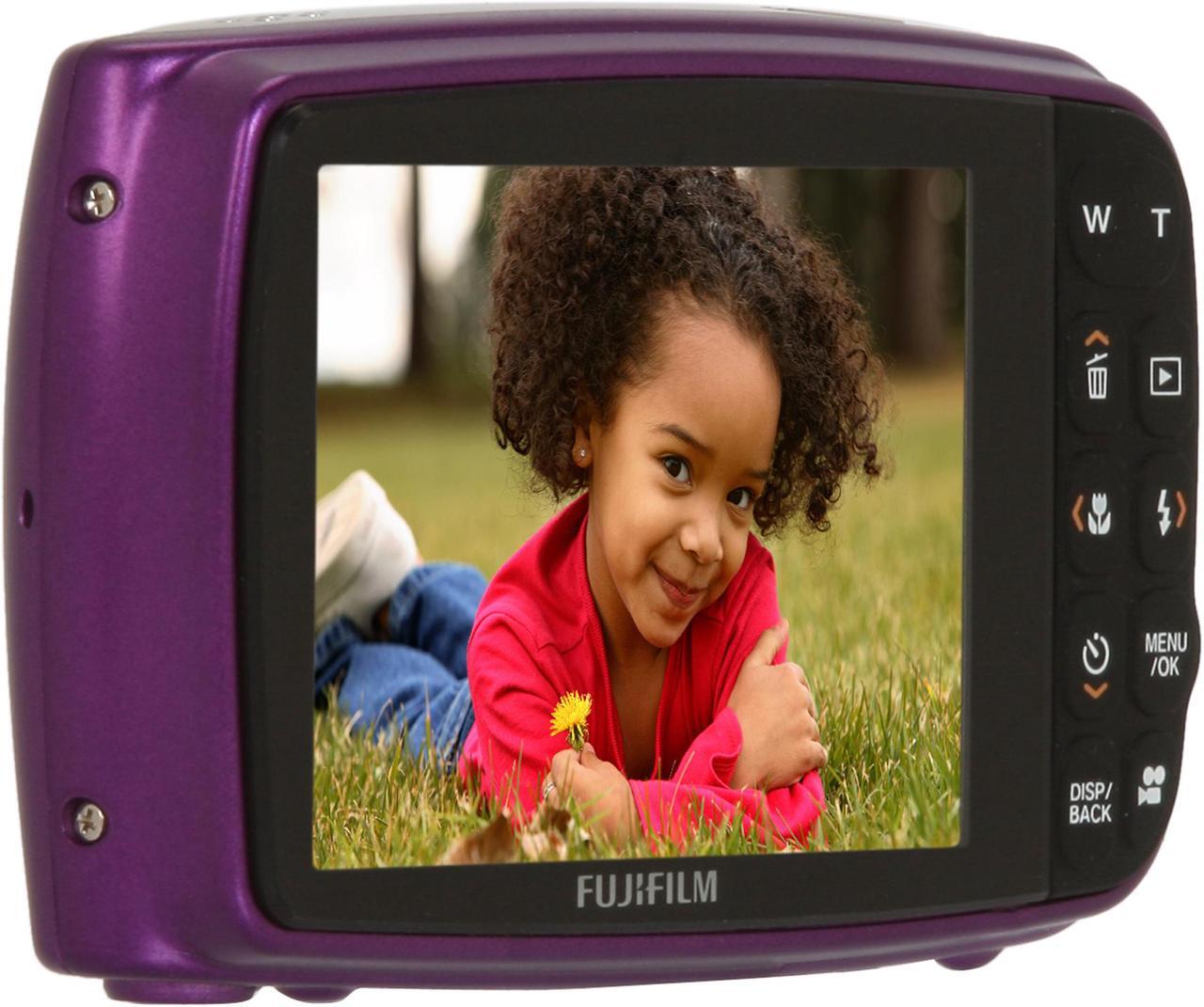 Alt view image 3 of 11 - FUJIFILM FinePix Z30 Purple 10.0 MP 3X Optical Zoom Digital Camera