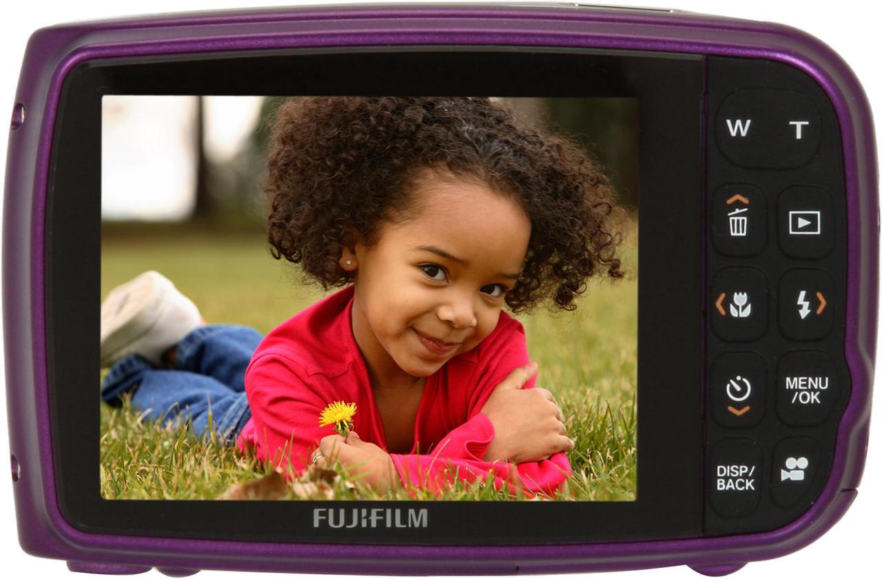 Alt view image 4 of 11 - FUJIFILM FinePix Z30 Purple 10.0 MP 3X Optical Zoom Digital Camera