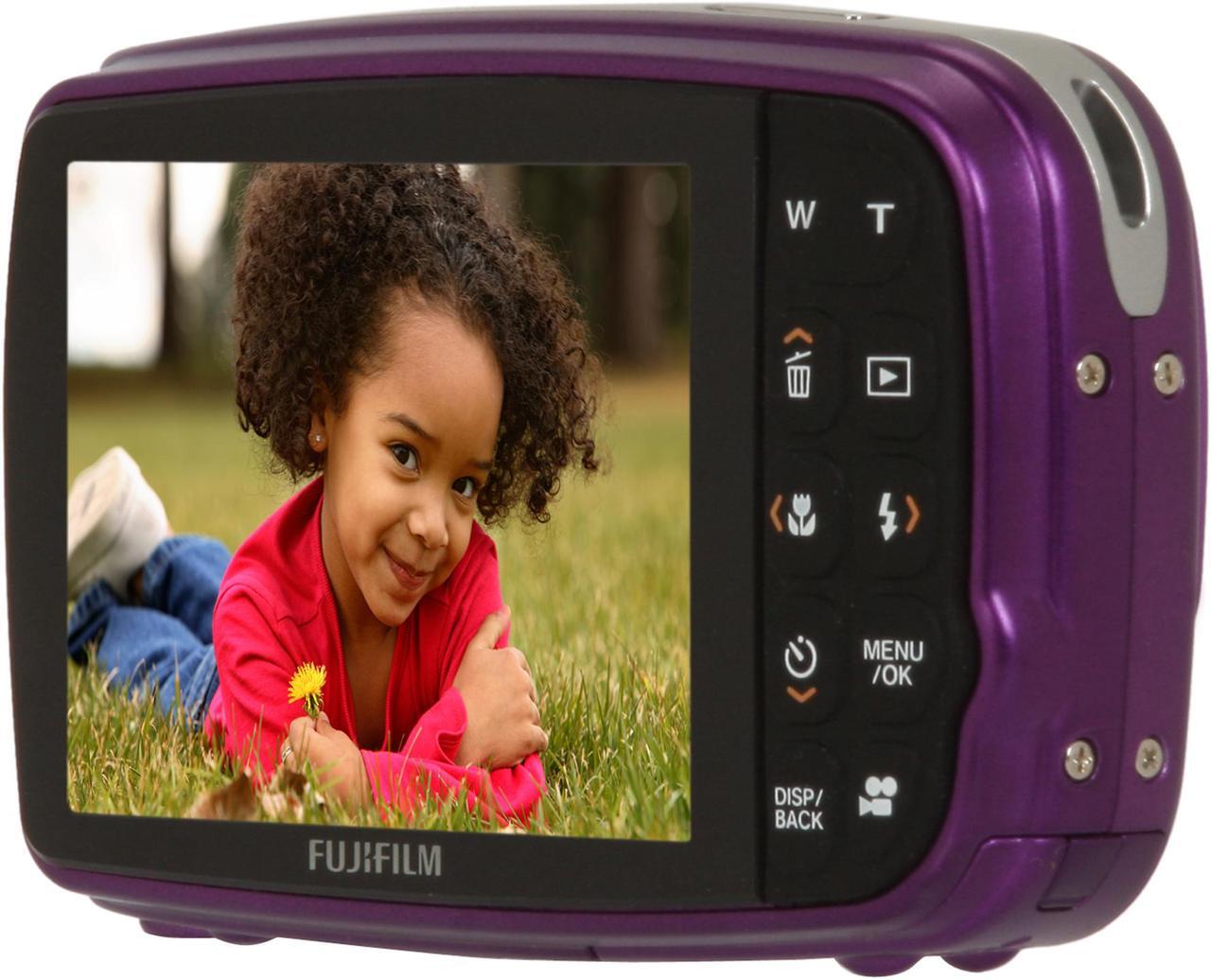 Alt view image 5 of 11 - FUJIFILM FinePix Z30 Purple 10.0 MP 3X Optical Zoom Digital Camera