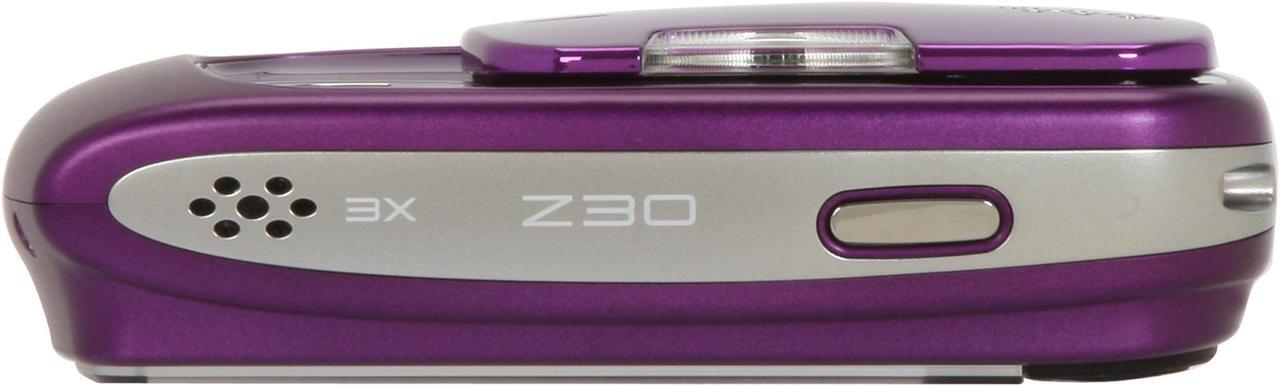 Alt view image 9 of 11 - FUJIFILM FinePix Z30 Purple 10.0 MP 3X Optical Zoom Digital Camera