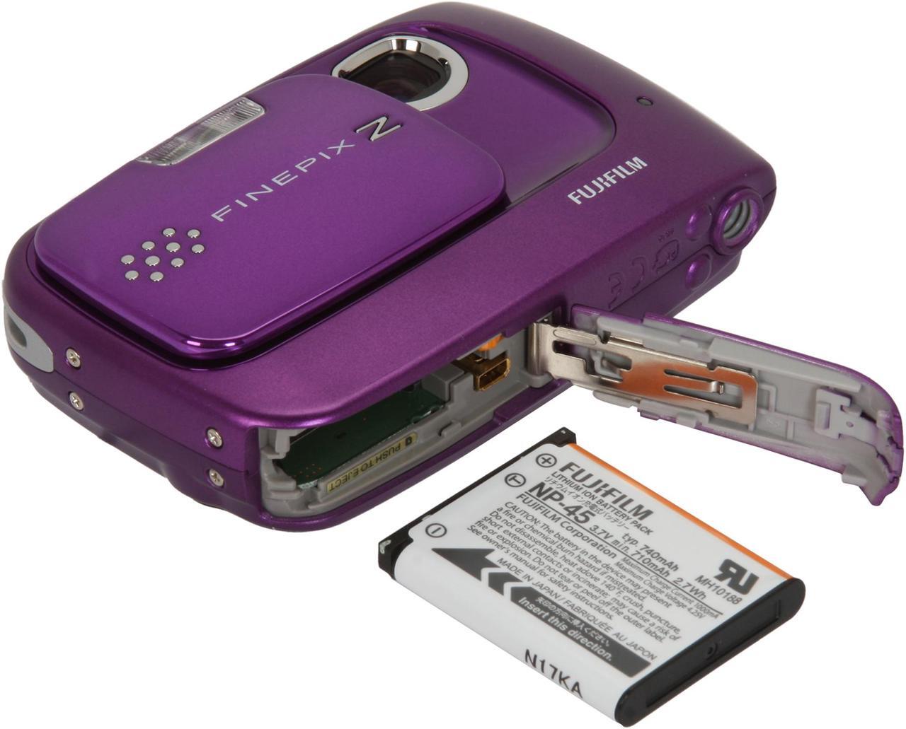 Alt view image 10 of 11 - FUJIFILM FinePix Z30 Purple 10.0 MP 3X Optical Zoom Digital Camera