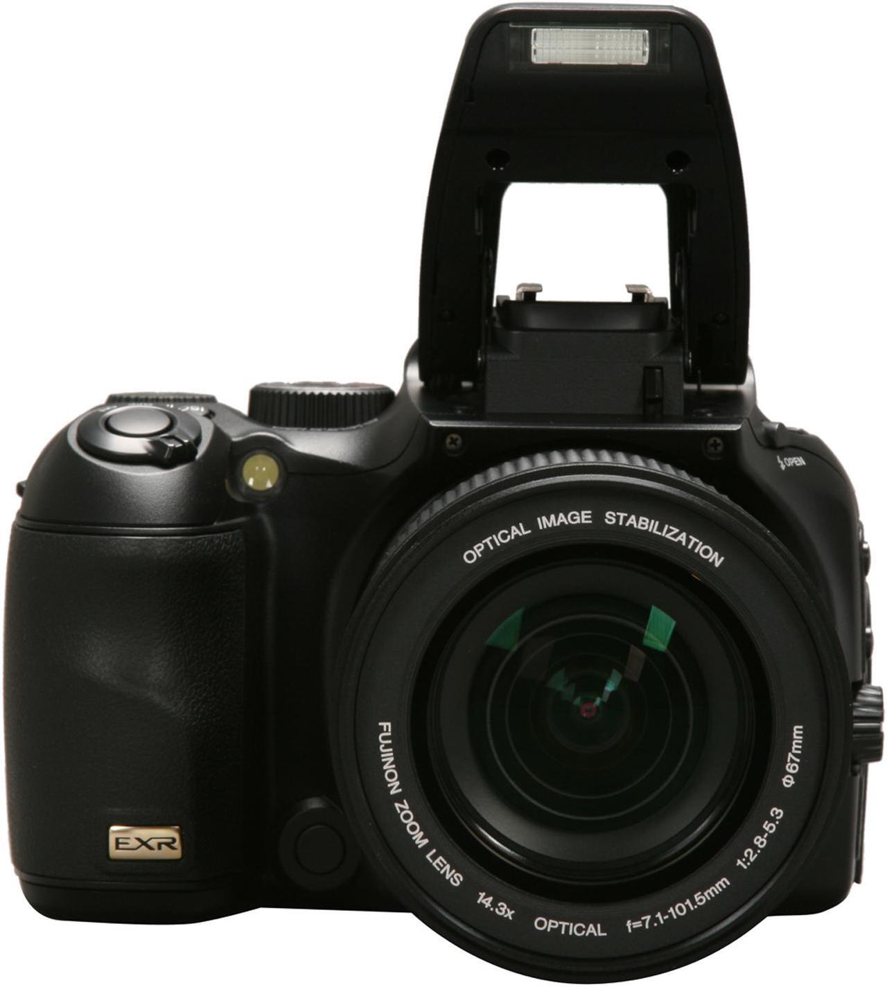 Alt view image 9 of 13 - FUJIFILM FINEPIX S200 EXR Black 12.0 MP 14.3X Optical Zoom Digital Camera