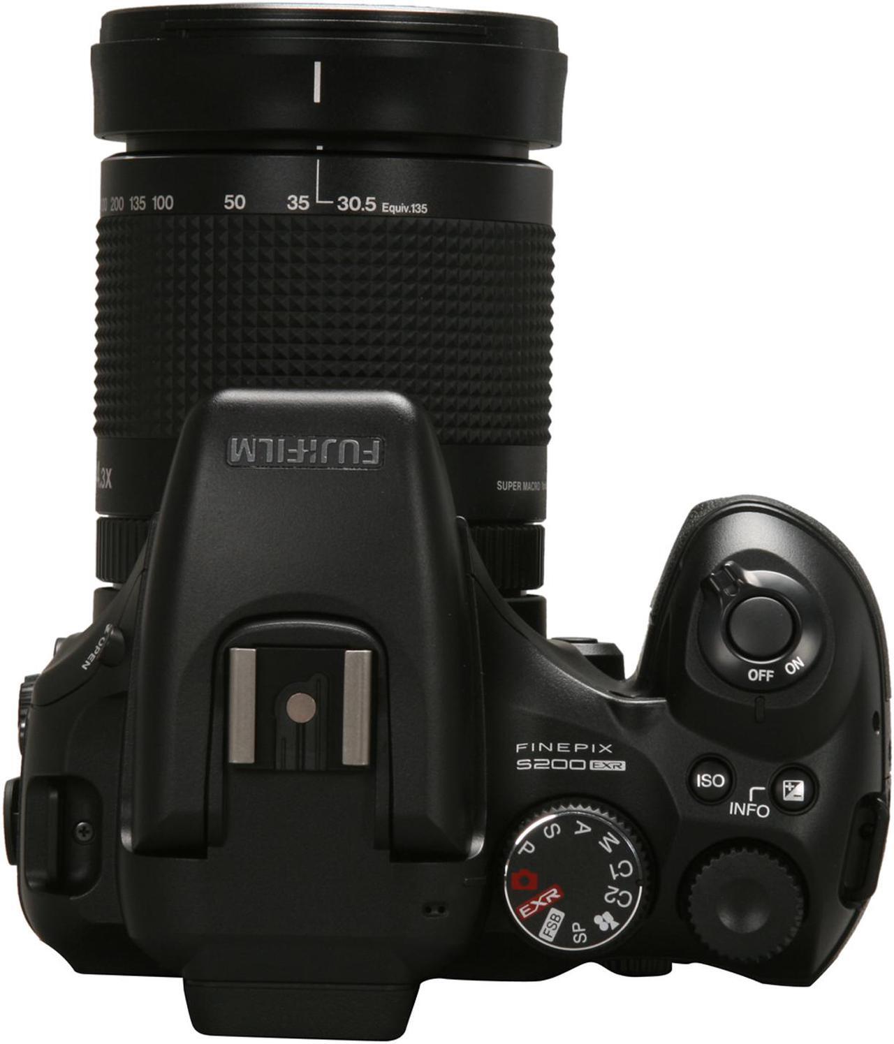 Alt view image 10 of 13 - FUJIFILM FINEPIX S200 EXR Black 12.0 MP 14.3X Optical Zoom Digital Camera