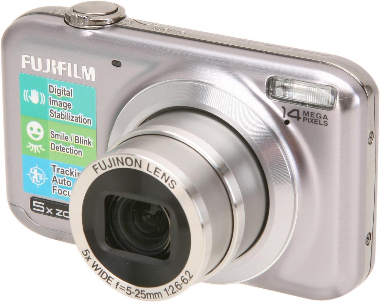 FUJIFILM FinePix JX300 Silver 14 MP 5X Optical Zoom Digital Camera