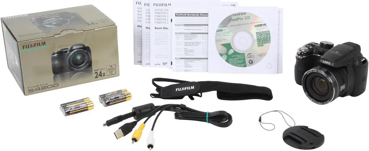Alt view image 9 of 9 - FUJIFILM S4200 Black 14.0 MP 24X Optical Zoom Wide Angle Digital Camera