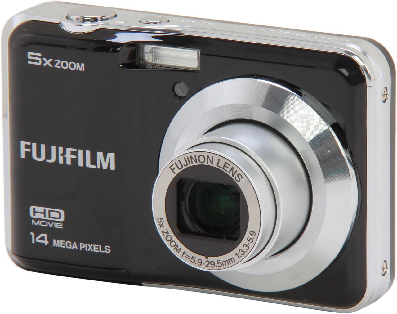 FUJIFILM FinePix AX500 Black 14 MP 5X Optical Zoom Digital Camera