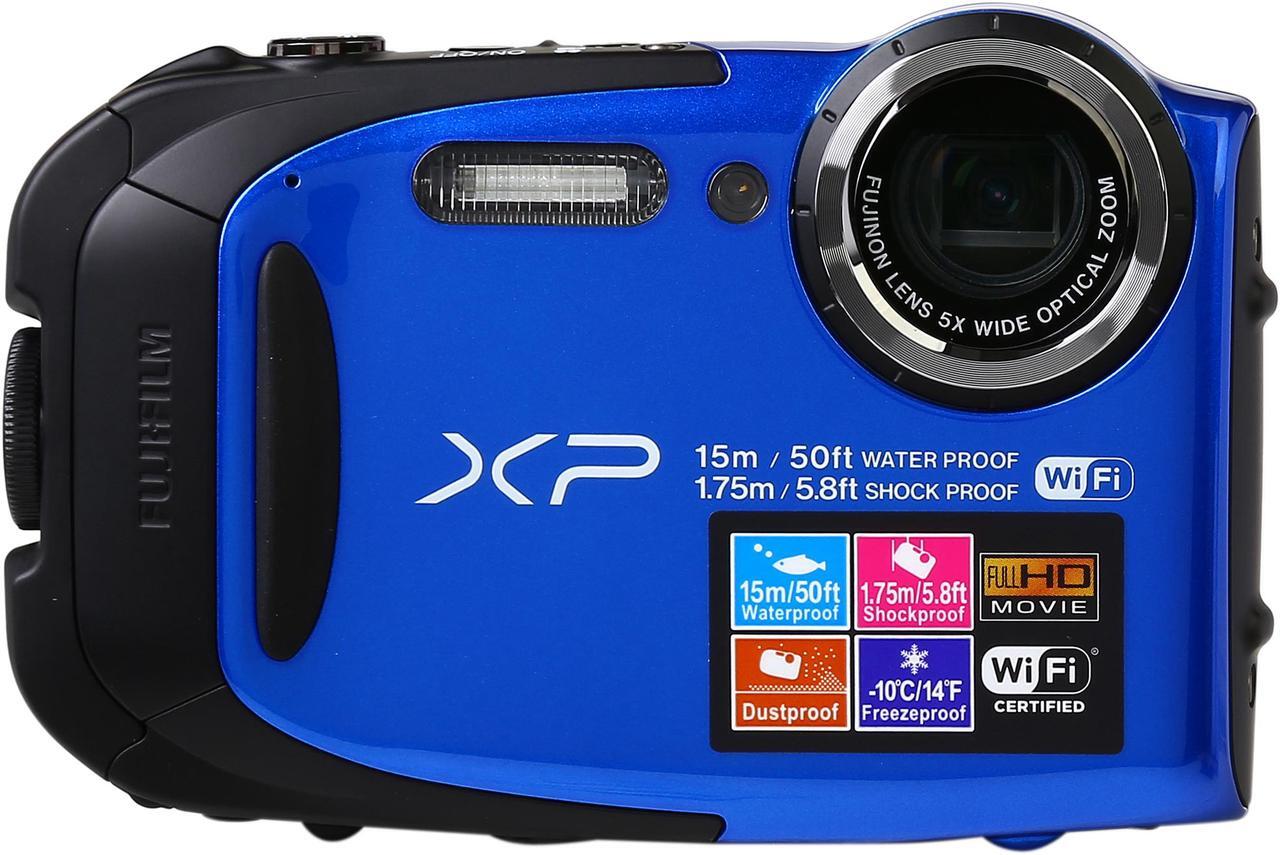 Alt view image 3 of 8 - FUJIFILM FinePix XP80 16449430 Blue 16.4 MP 2.7" 460K Tough Camera
