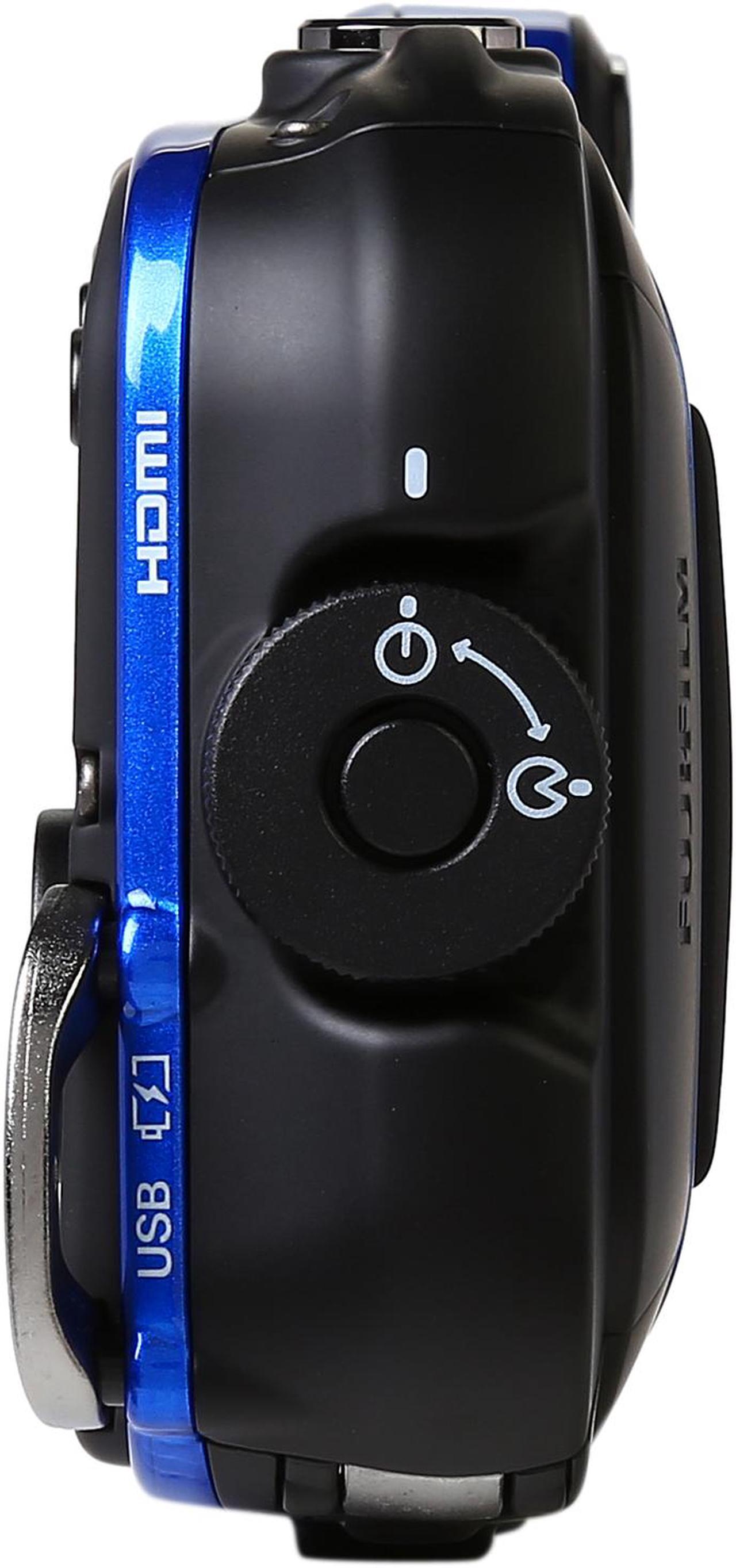 Alt view image 4 of 8 - FUJIFILM FinePix XP80 16449430 Blue 16.4 MP 2.7" 460K Tough Camera